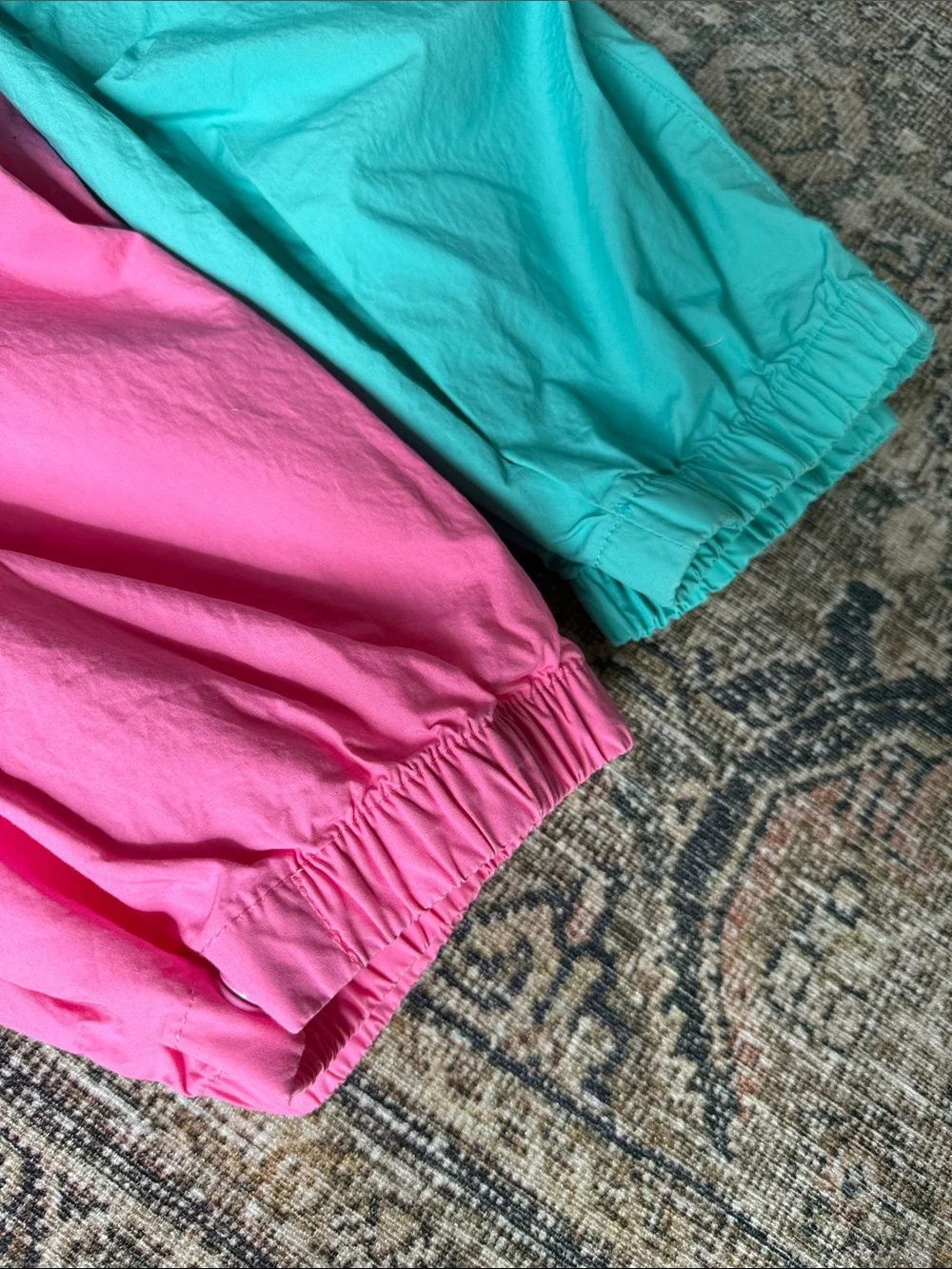 Gap Kids Cargo Jogger Pants - Pink & Teal